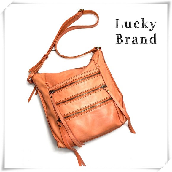 Lucky Brand Handbags - Lucky Brand Shannon Purse Tangerine Crossbody Bag